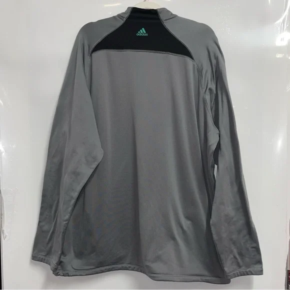 adidas climaheat size 2 XL gray long sleeve zip up - Picture 2 of 7